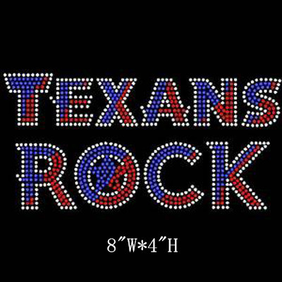Texans rock rhinestone transfer